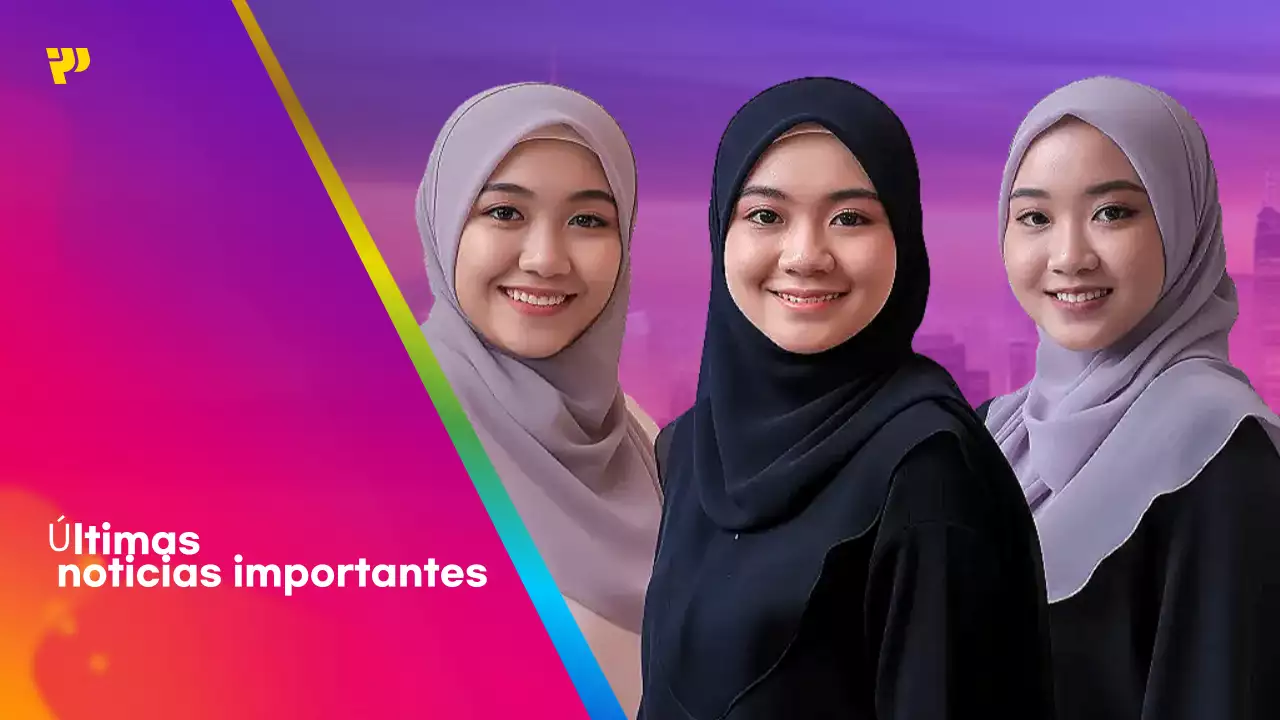 anuncio de noticias moderno púrpura