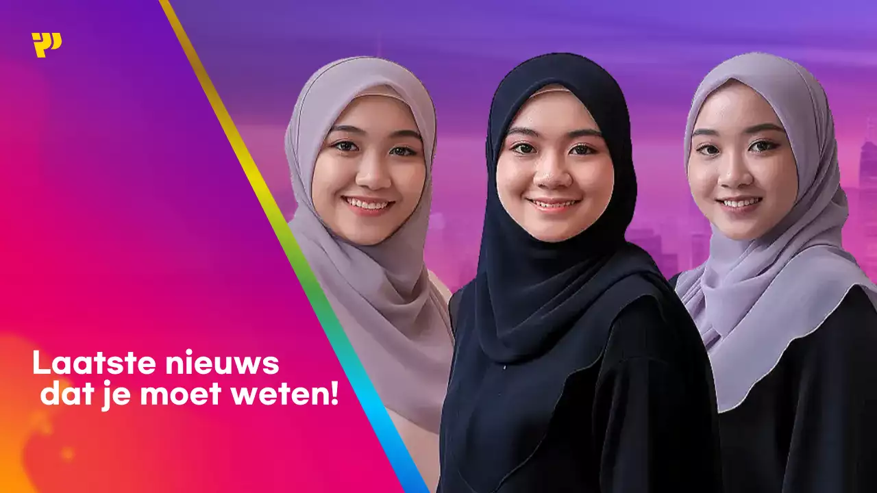 paars modern nieuwsbericht