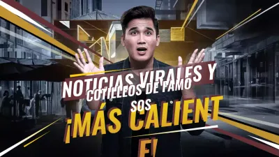 anuncio de noticias de celebridades urbanas amarillas