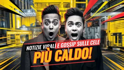 annuncio di gossip sul fumetto giallo