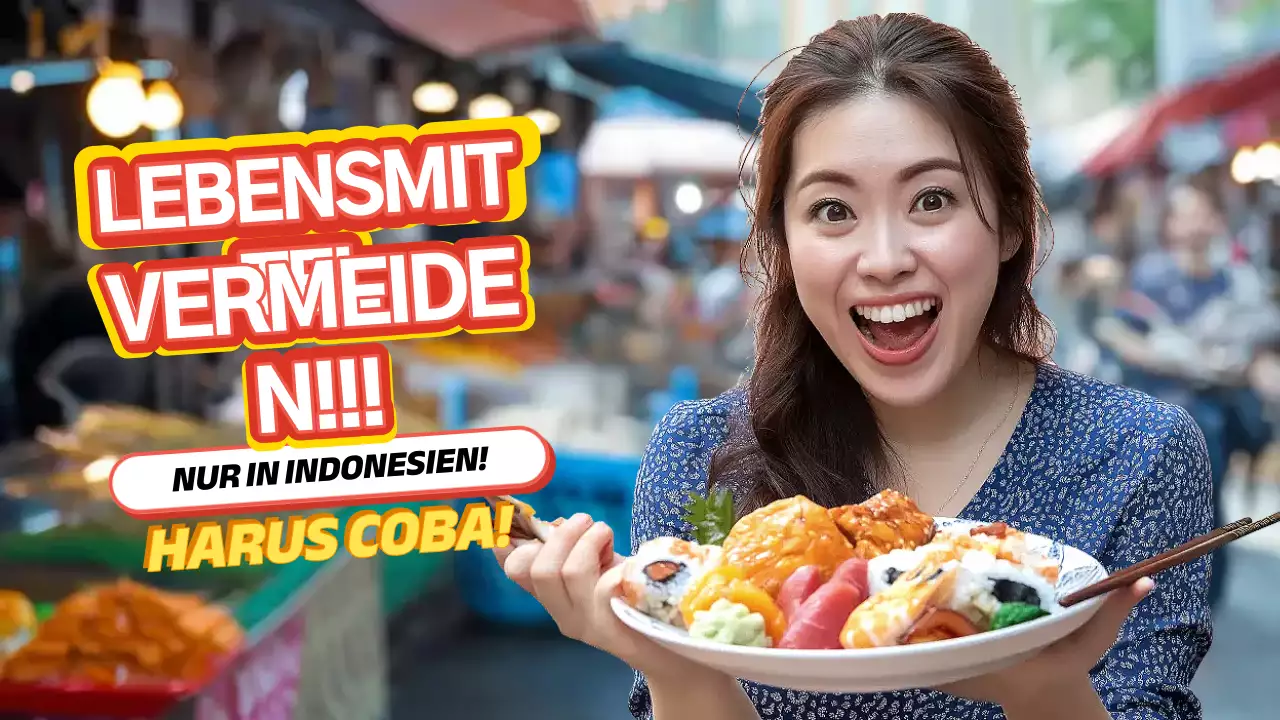 blaue pulsierende Streetfood-Werbung