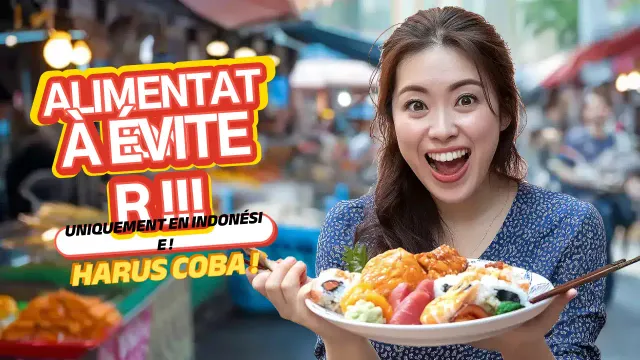 publicité pour la nourriture de rue bleue et vibrante