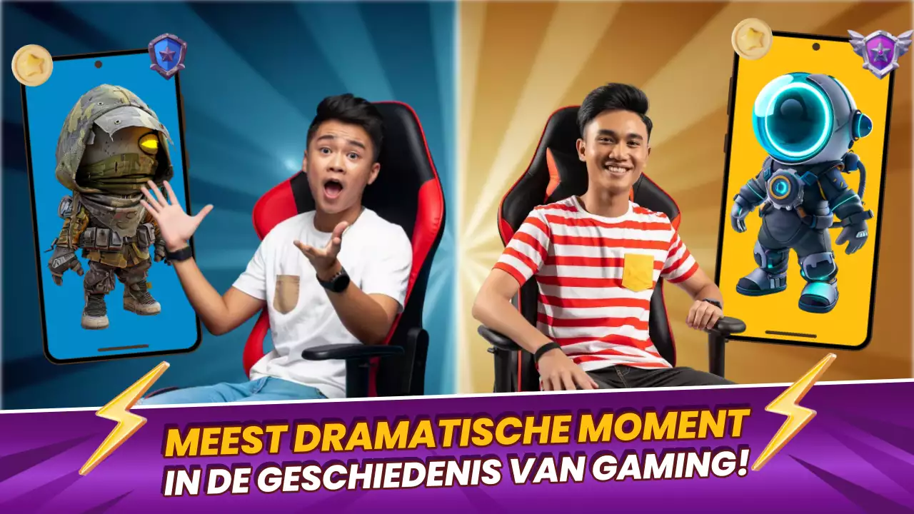 Paarse moderne game reclame