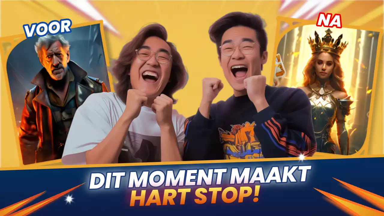 Gele moderne game-advertentie