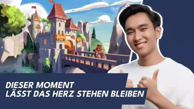 Blue Animation Gaming-Anzeige