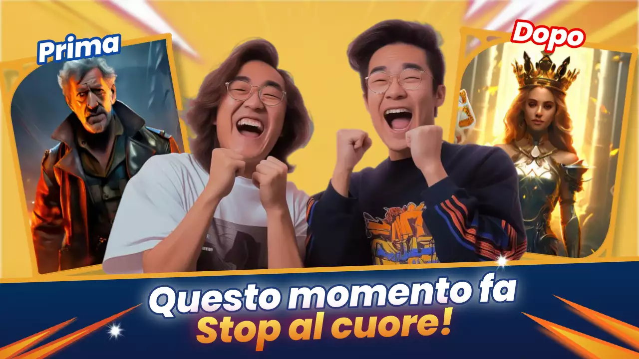 Pubblicità di gioco moderna gialla