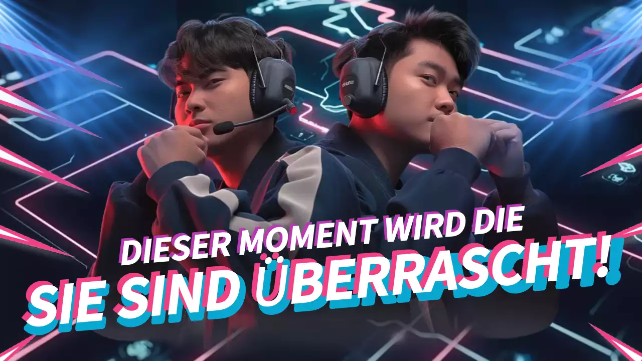 Blaue Modern Gaming Werbung