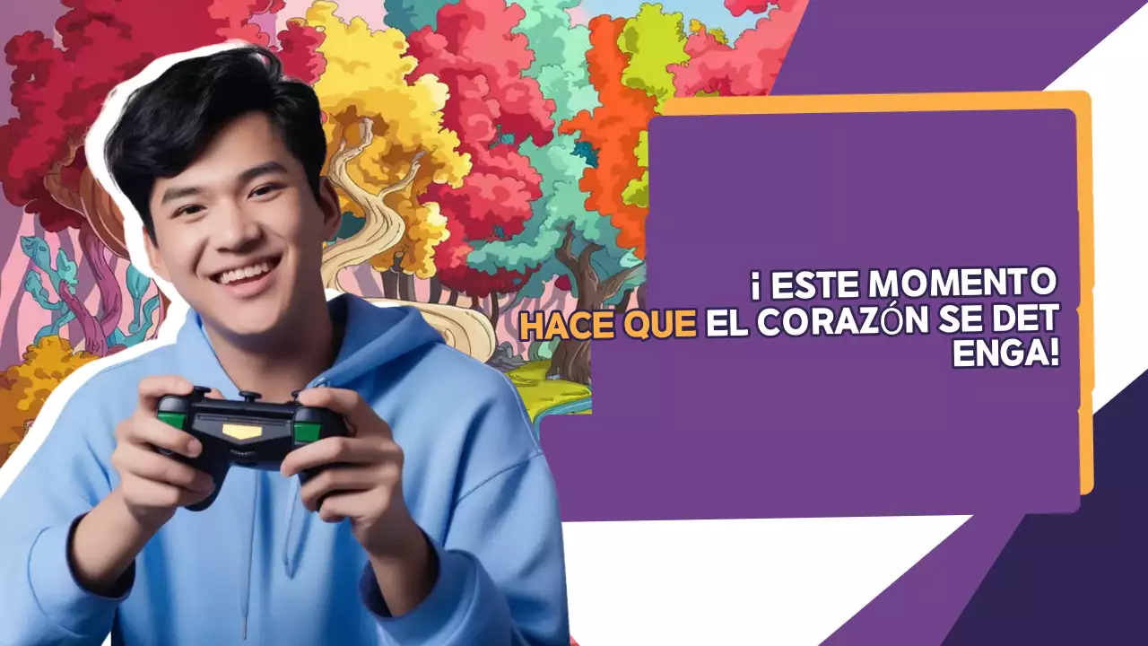 Anuncio de juego moderno y colorido