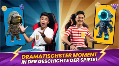 lila moderne Spielewerbung