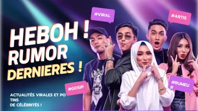 annonce de ragots à la mode pourpre