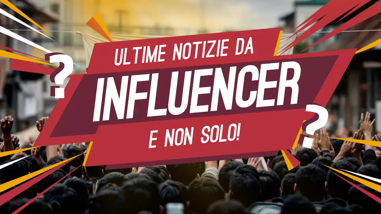 annuncio dell'influencer red bold