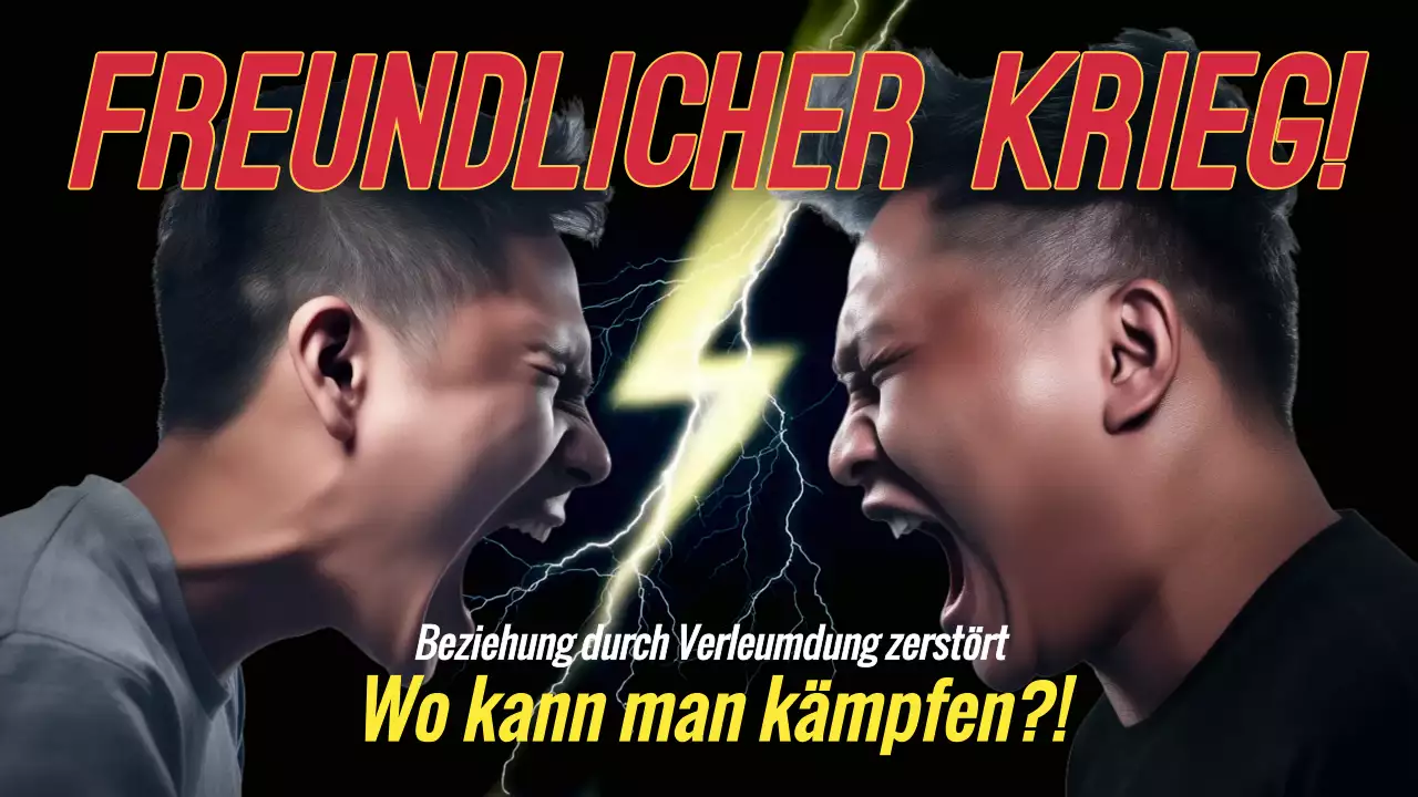 black bold Konfliktankündigung