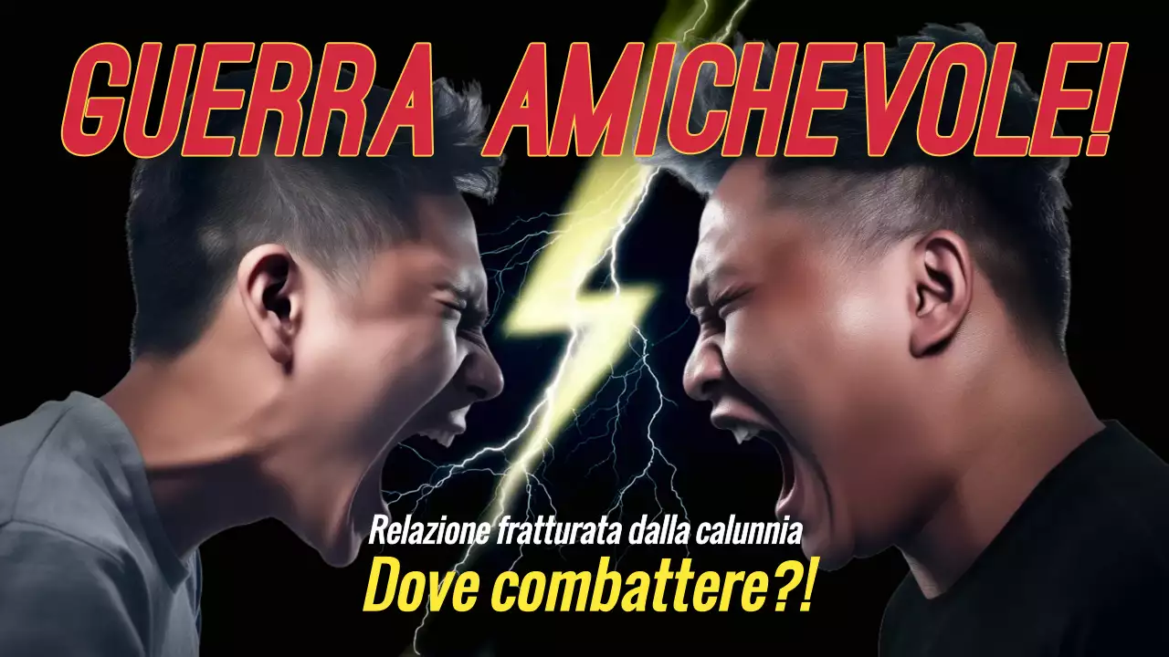 annuncio di conflitto in grassetto nero