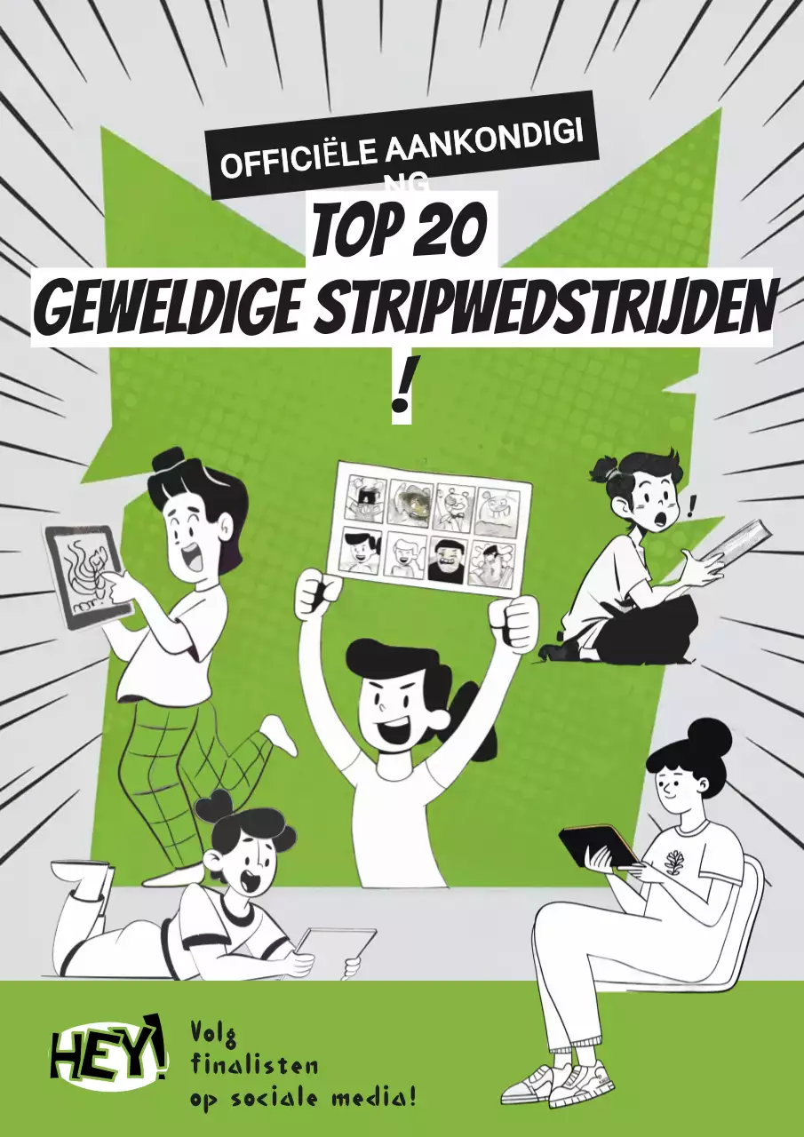 Aankondiging groene stripwedstrijd