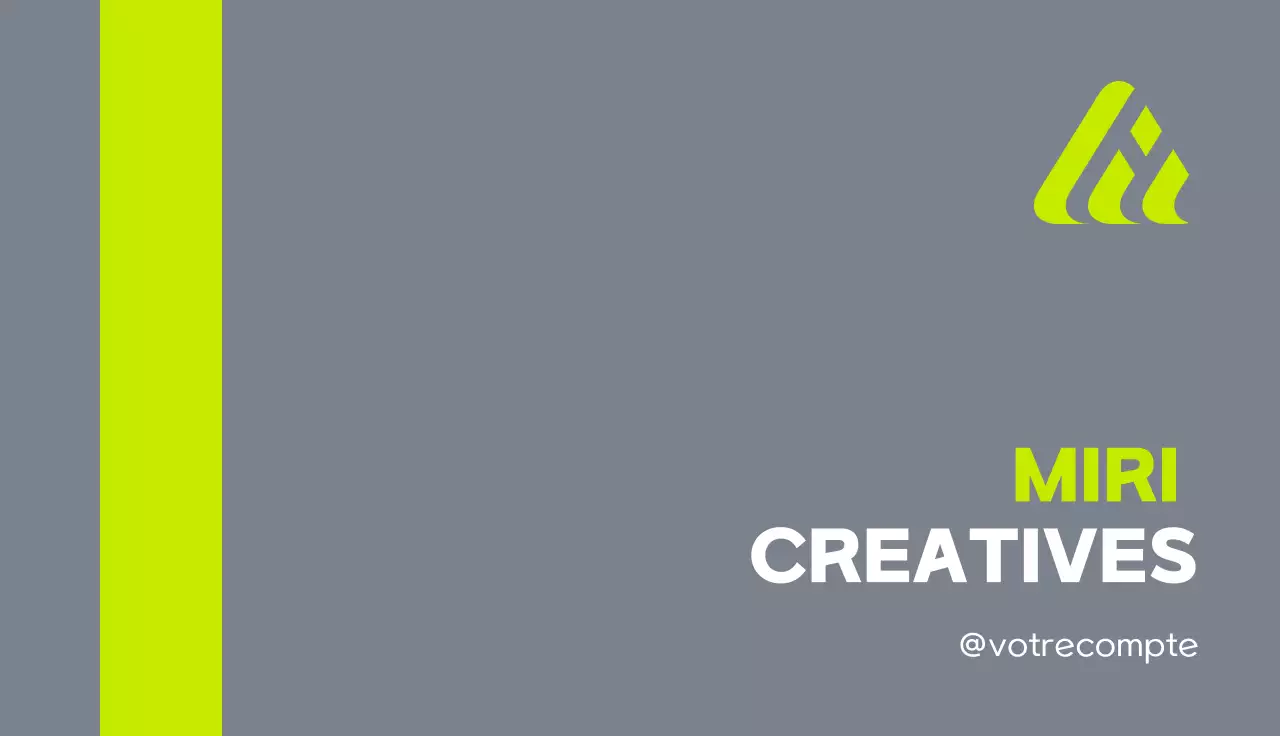 carte de visite moderne en néon