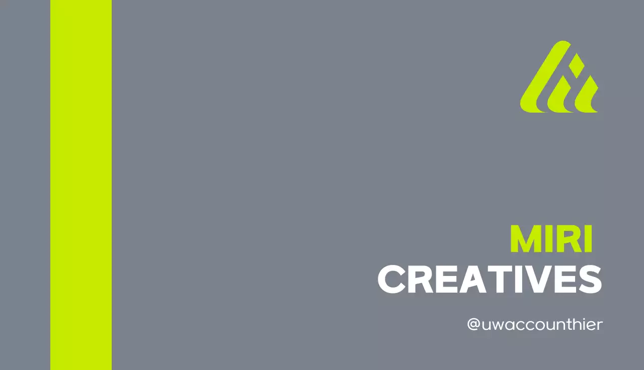 neon modern visitekaartje