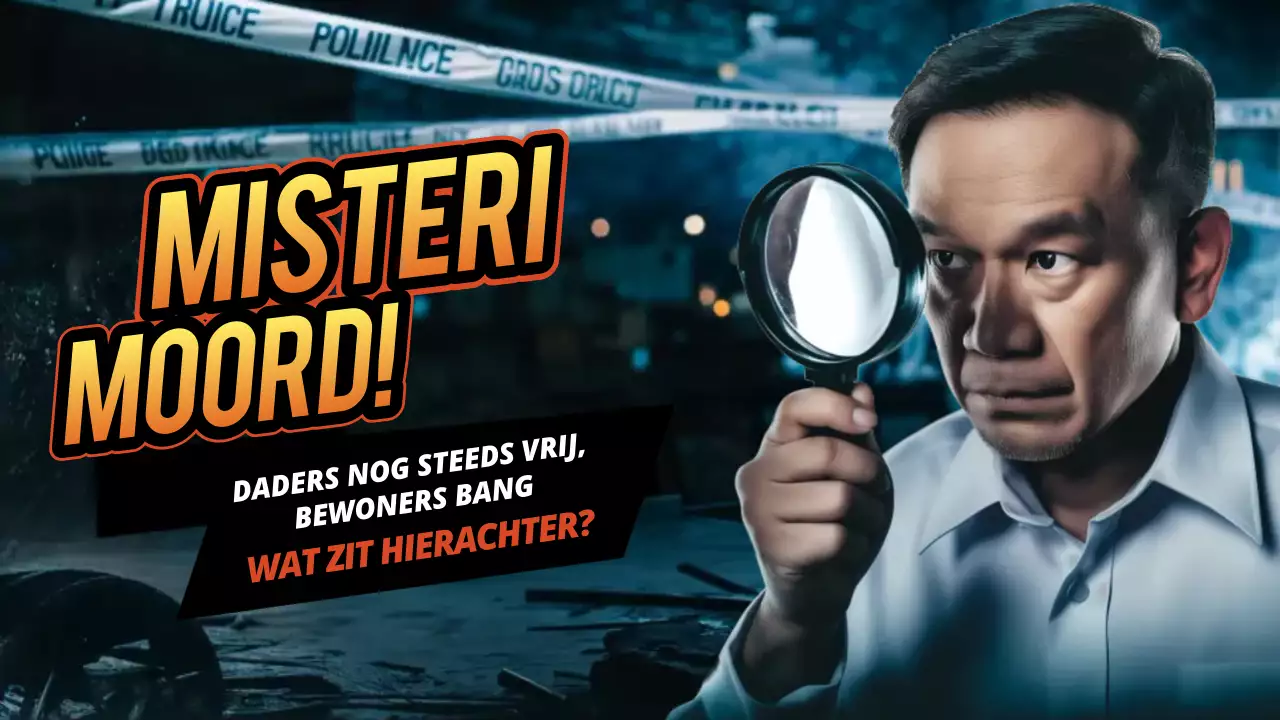 blauw dramatisch moordmysterie misdaad aankondiging