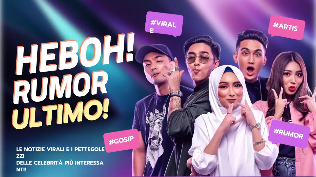 annuncio di gossip alla moda viola