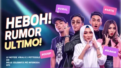 annuncio di gossip alla moda viola