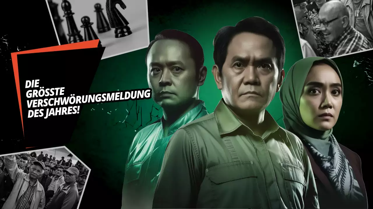 grüne dramatische Verschwörungsankündigung