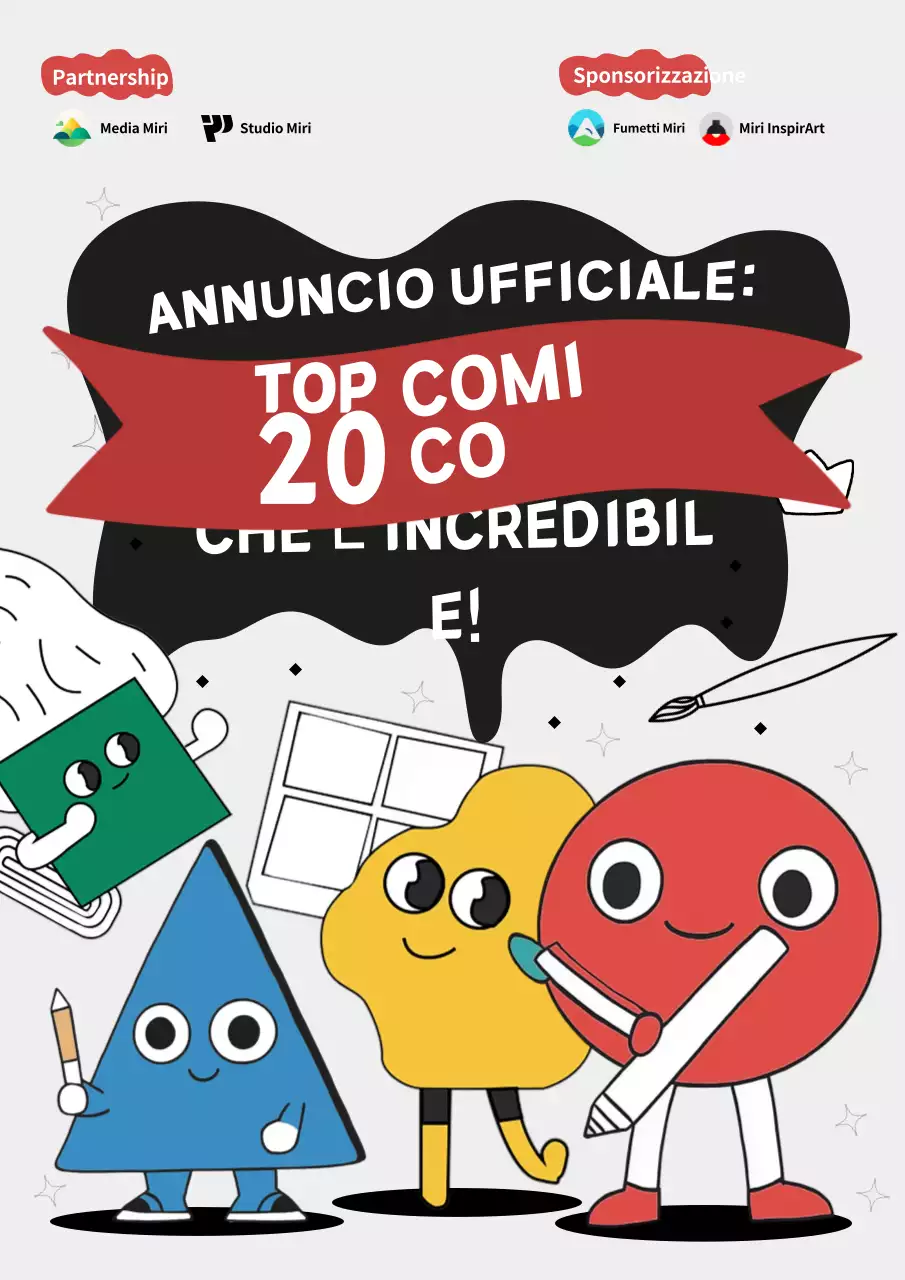 Annuncio del concorso Red Comic