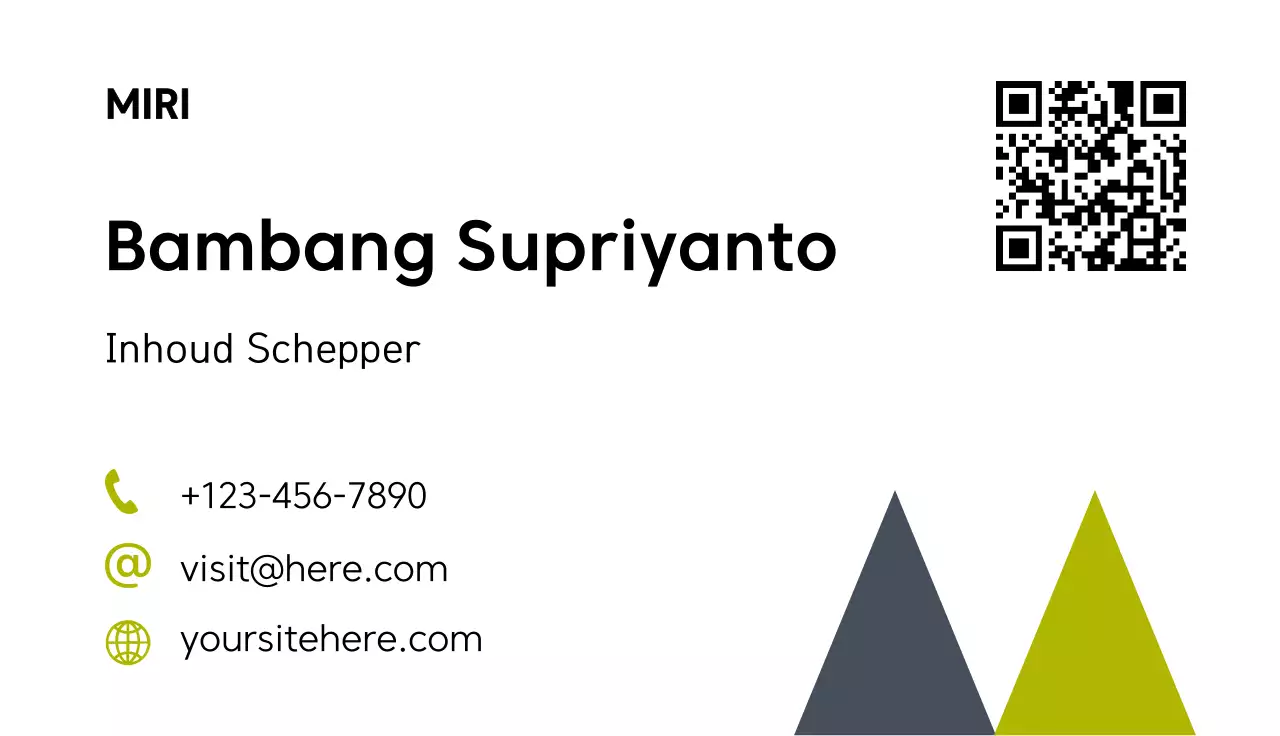 wit modern visitekaartje