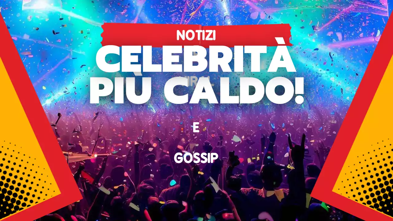 annuncio di celebrità in grassetto arcobaleno