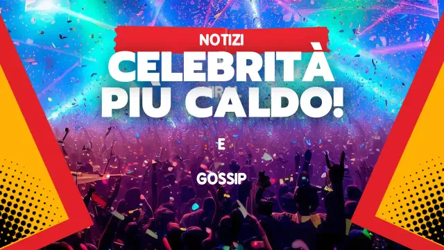 annuncio di celebrità in grassetto arcobaleno