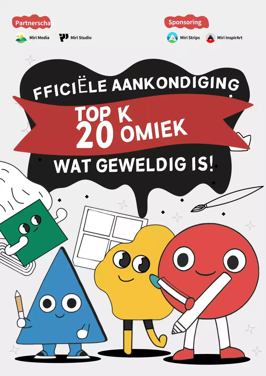 Aankondiging rode stripwedstrijd