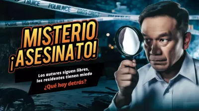 azul dramático asesinato misterio crimen anuncio