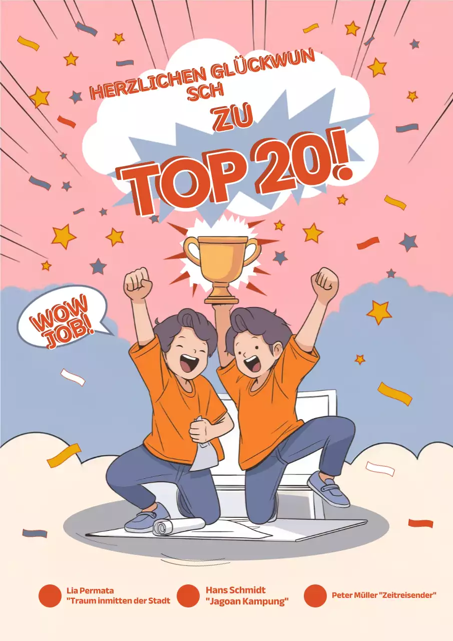 Orange Comic Achievement Ankündigung