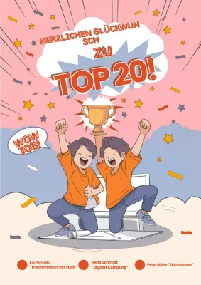 Orange Comic Achievement Ankündigung