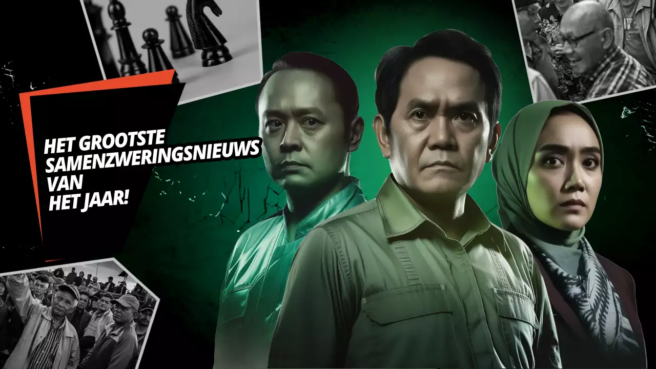 groene dramatische samenzweringsaankondiging