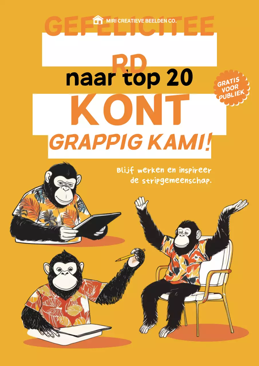 Aankondiging Orange Comic Wedstrijd
