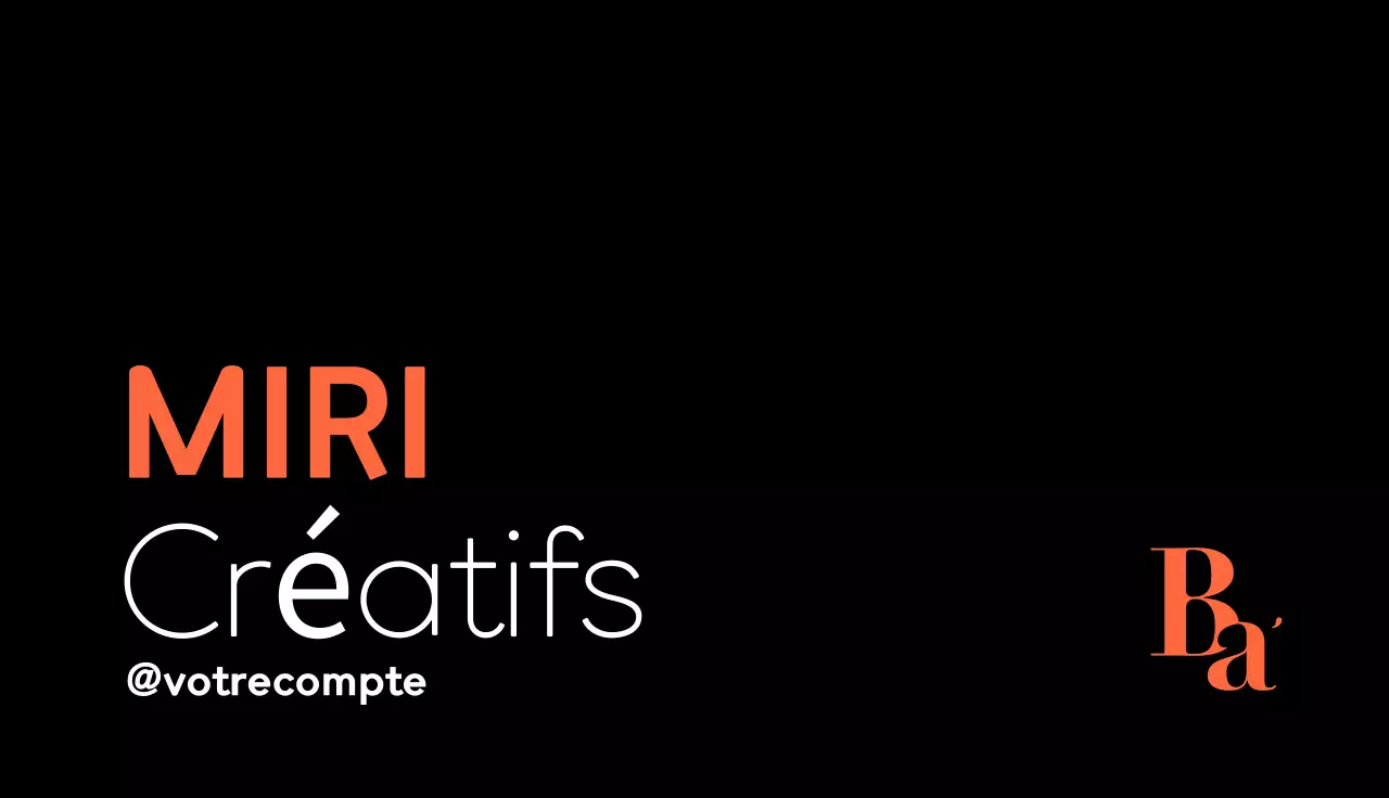 carte de visite moderne noire