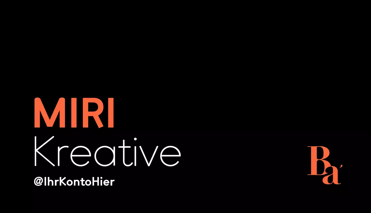 schwarze moderne Visitenkarte