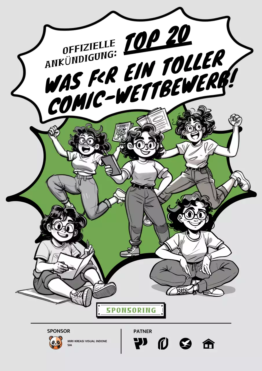Ankündigung des grünen Comic-Wettbewerbs
