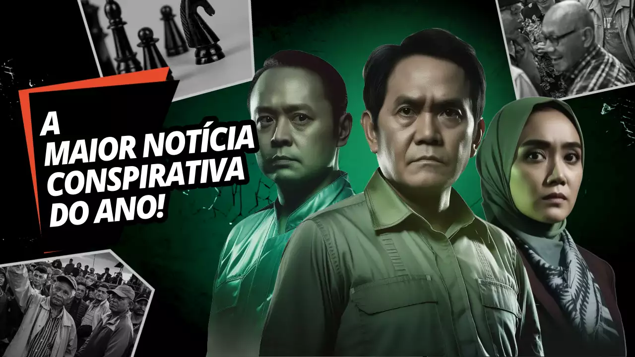 anúncio da conspiração dramática verde