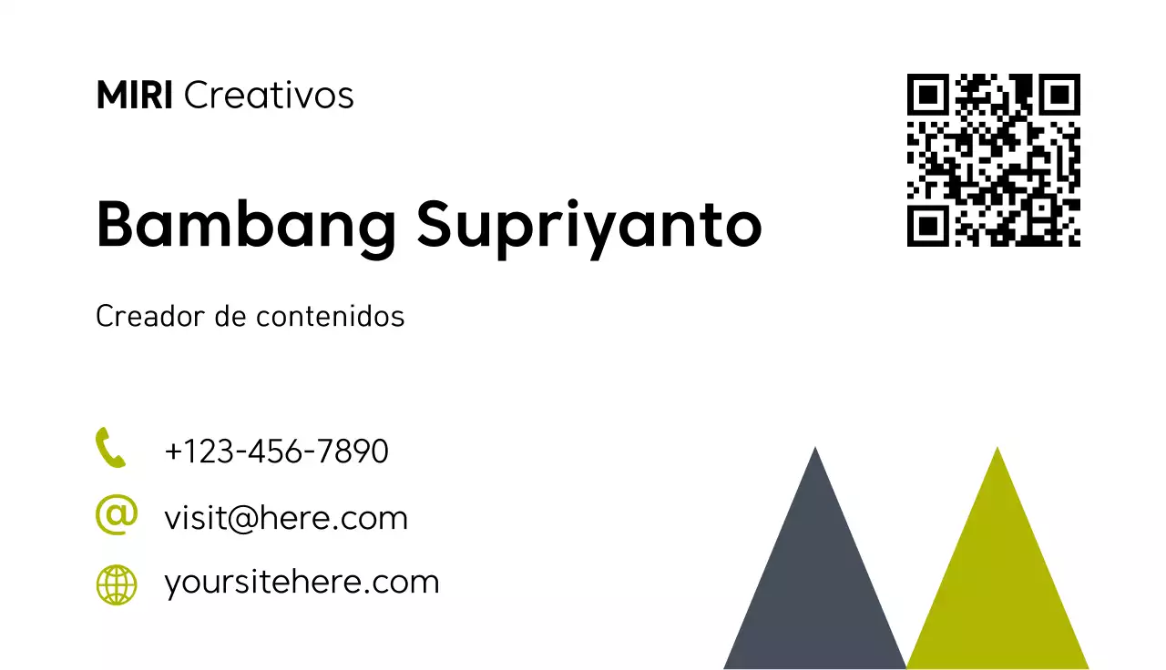 tarjeta de visita moderna blanca