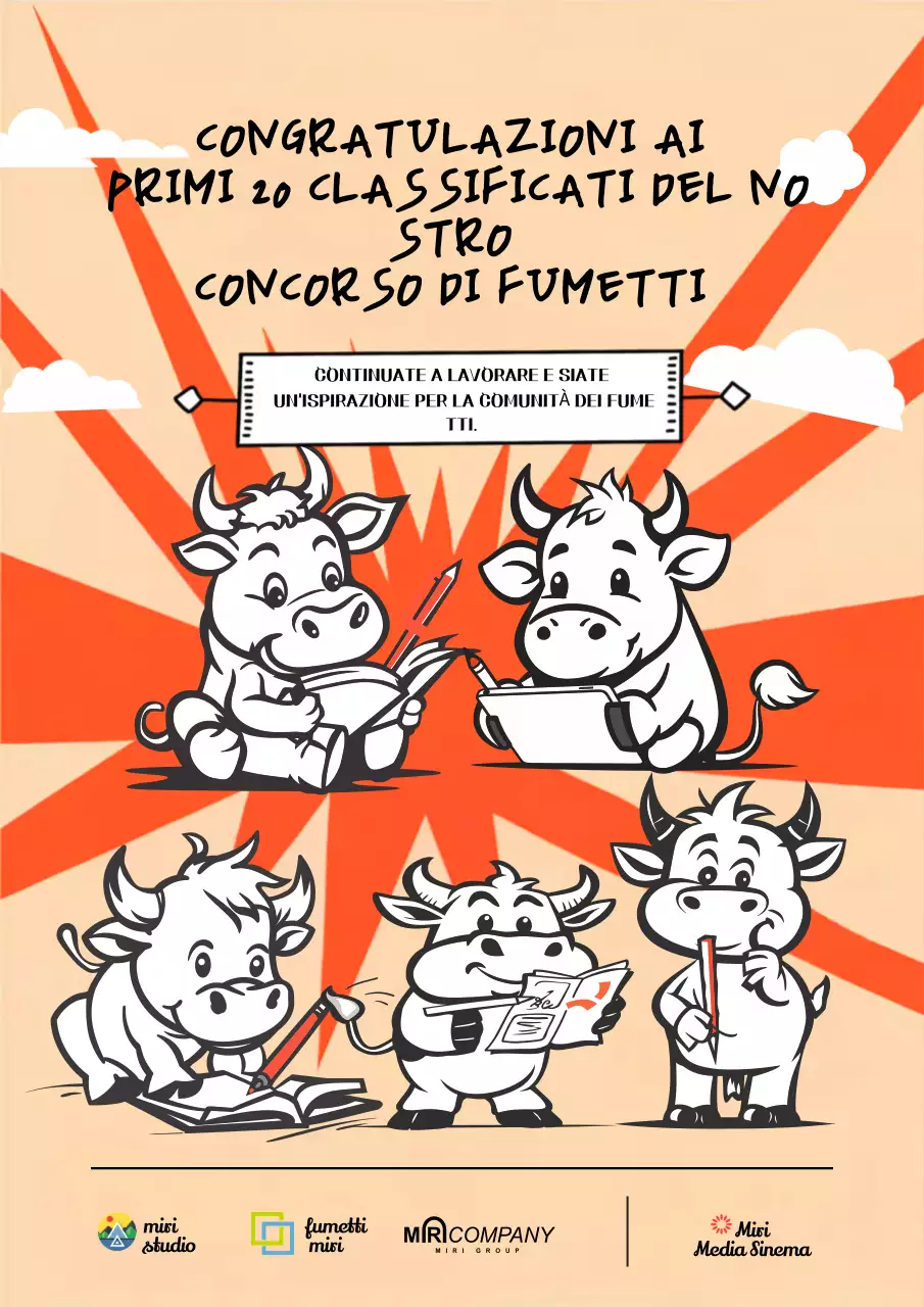 Annuncio del concorso Orange Comic