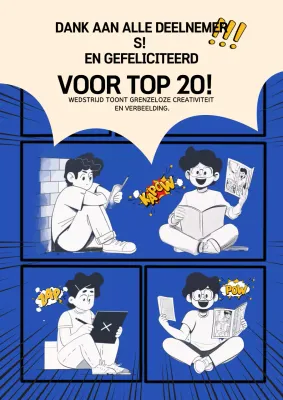 Blue Comic aankondiging creativiteit