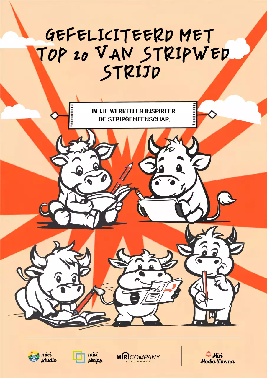 Aankondiging Orange Comic Wedstrijd