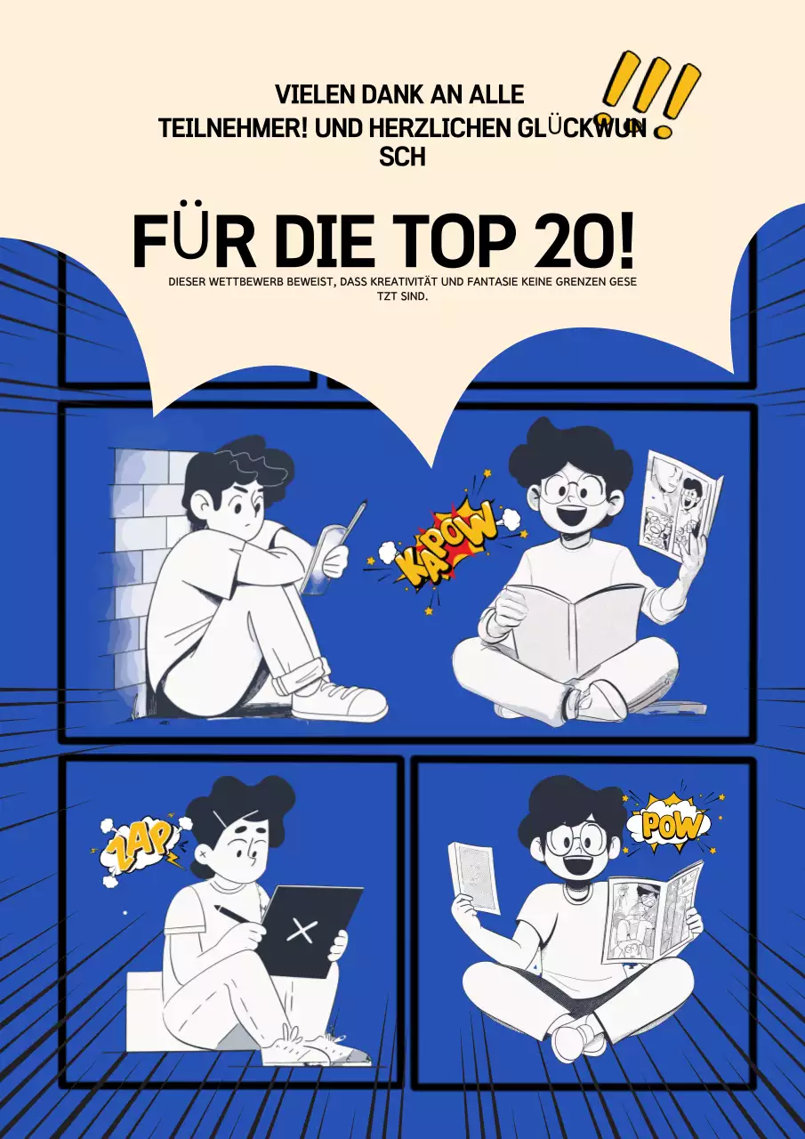 Blue Comic Creativity Ankündigung