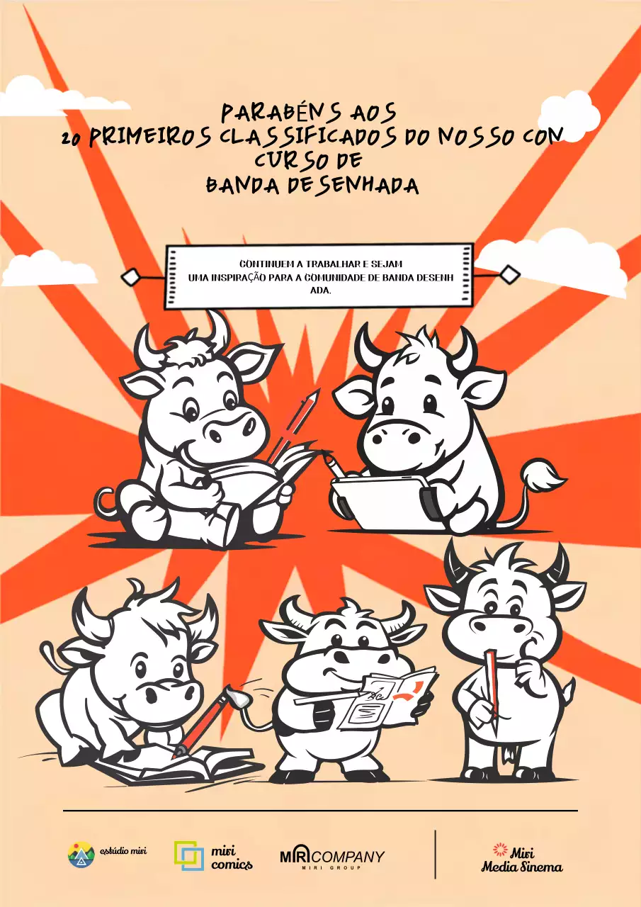 Anúncio do Concurso de Banda Desenhada Laranja