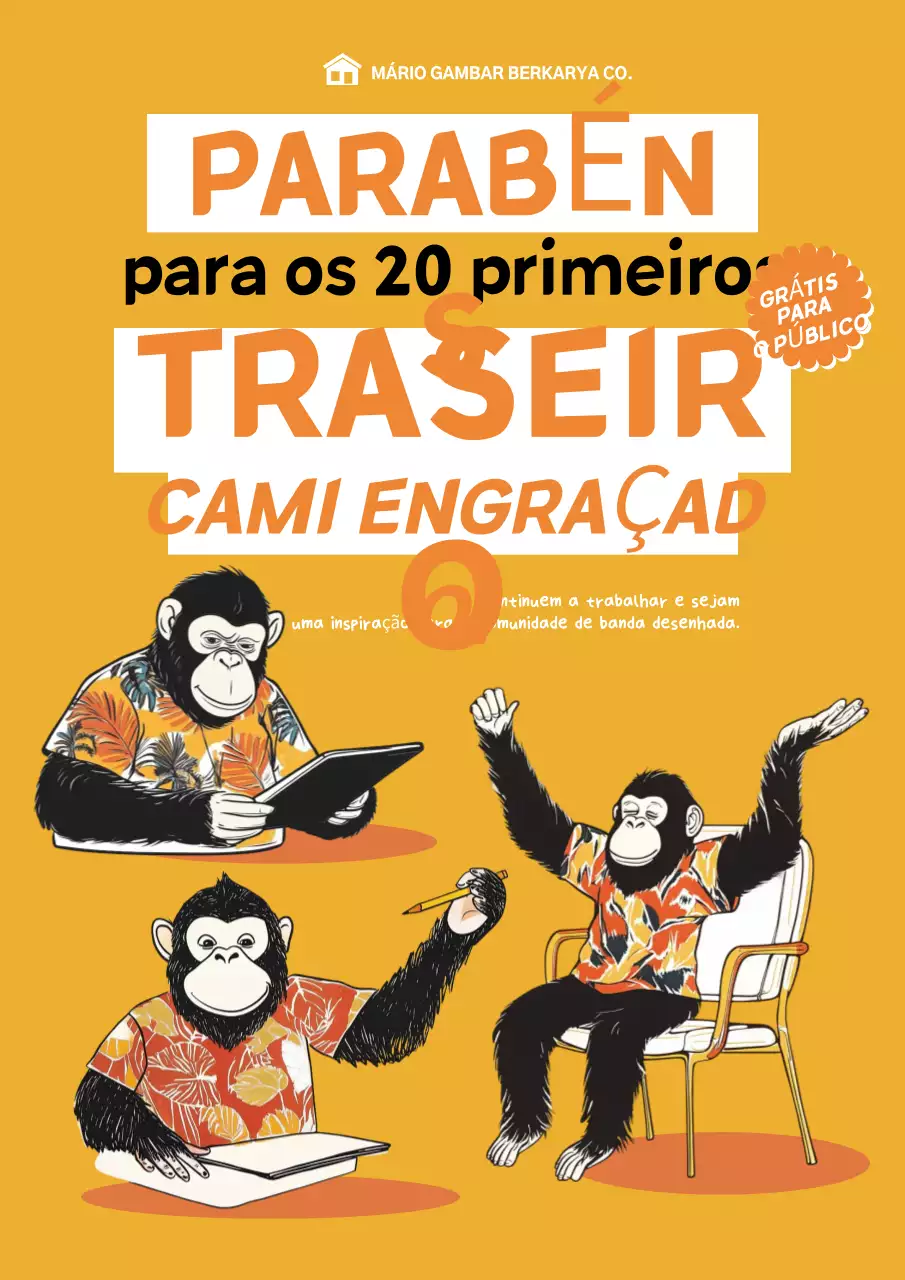 Anúncio do Concurso de Banda Desenhada Laranja