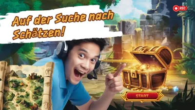 grünes Abenteuerspiel Werbung