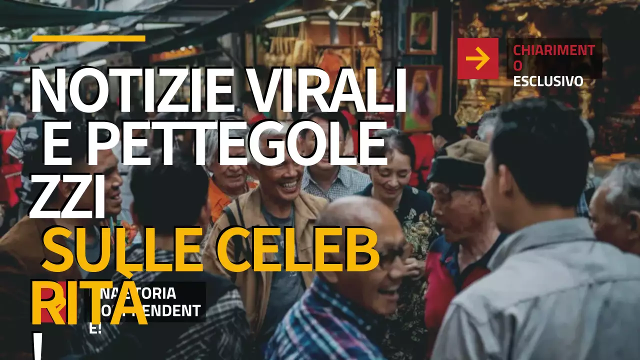 annuncio di notizie sulle celebrità di red urban