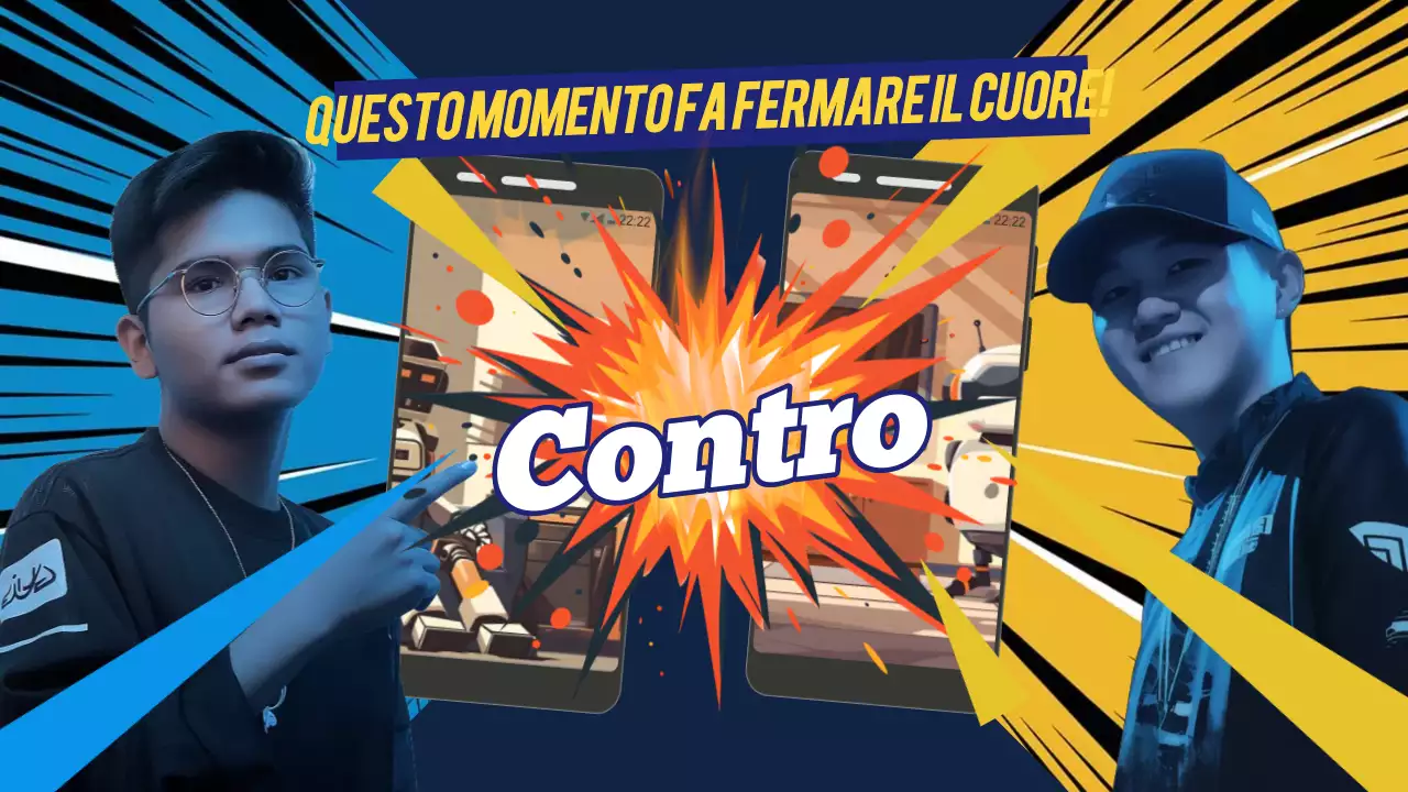 annuncio di gioco del fumetto blu