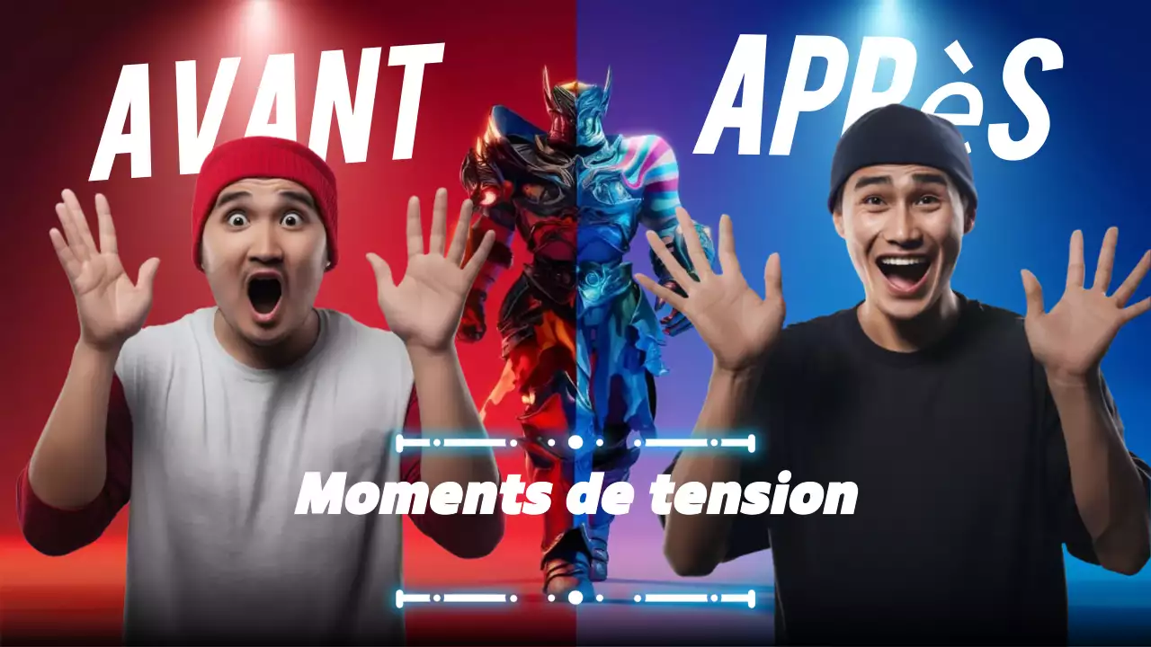 publicité rouge pour les jeux modernes