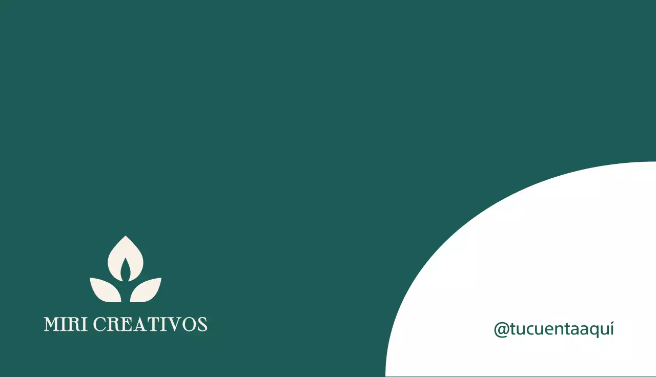 tarjeta de visita moderna verde